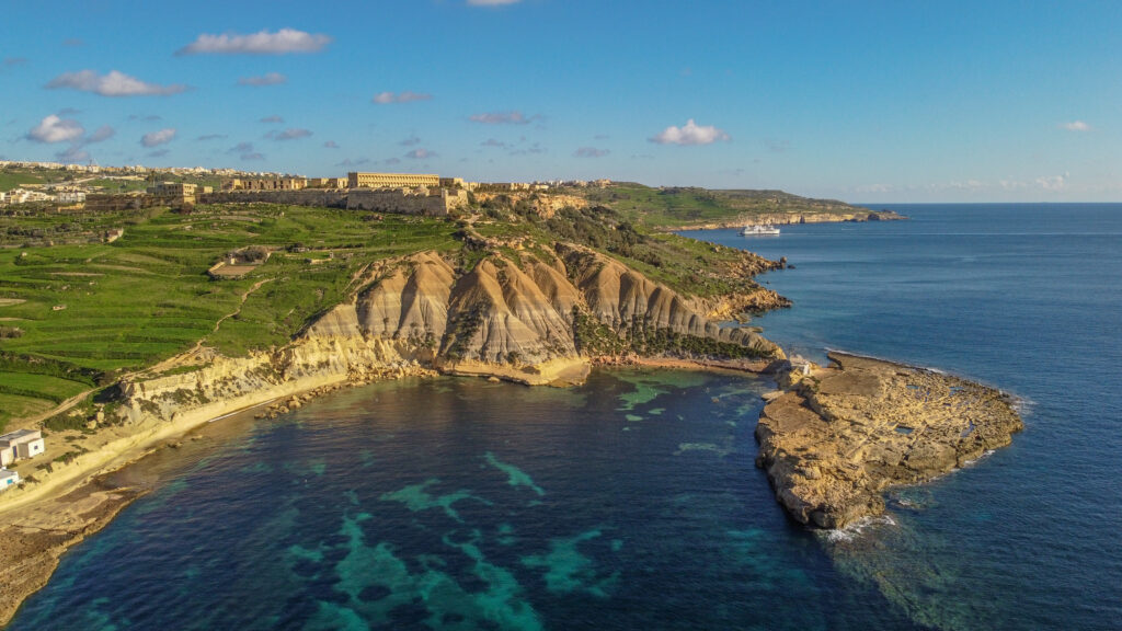 Gozo saar Malta Droonivõlur droonifotod